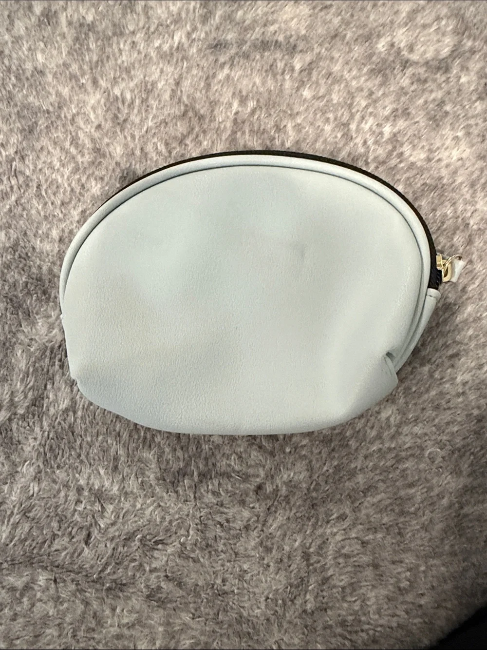 London Cosmetic Pouch - Light Blue and Red